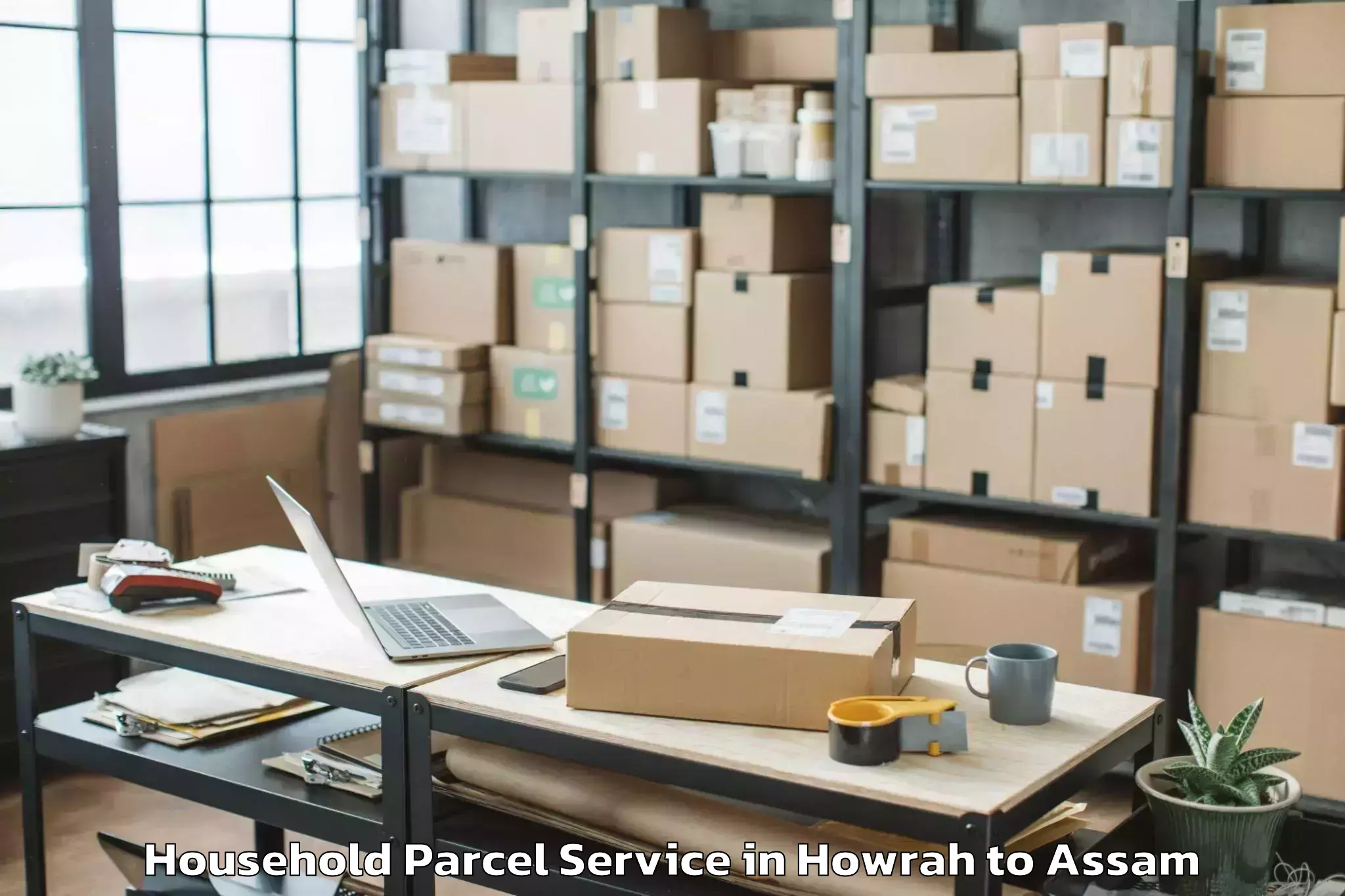 Reliable Howrah to Jorhat Household Parcel